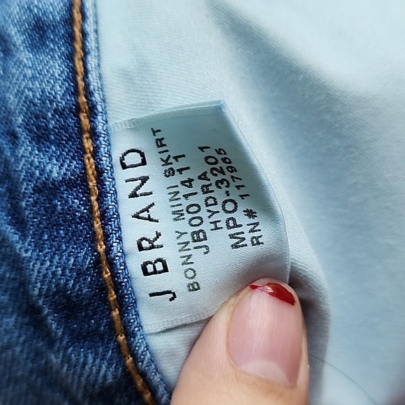 J Brand Bonny Mini Distressed Denim Skirt - Picture 8 of 10